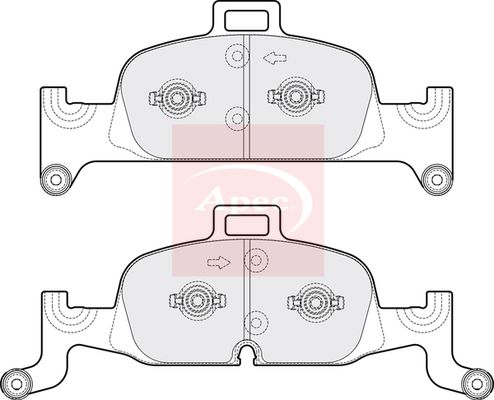 Apec Brake Pads Set PAD2133 - image 2