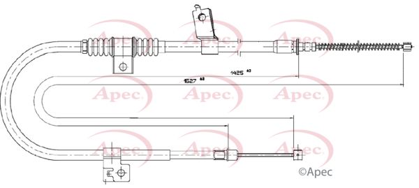 Apec Handbrake Cable CAB1779 - image 2