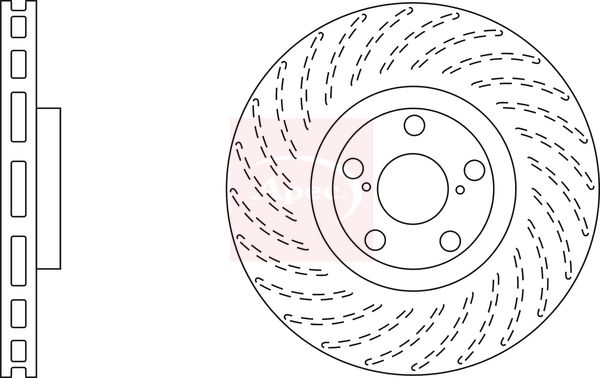 Apec Brake Disc DSK2557 - image 2