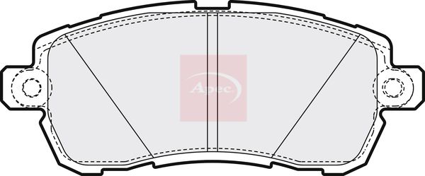 Apec Brake Pads Set PAD2164 - image 2