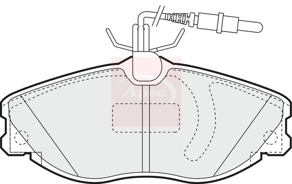 Apec Brake Pads Set PAD1168 - image 2