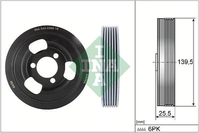 INA Crankshaft Pulley (tvd) 544009610