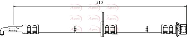 Apec Brake Hose HOS3745 - image 2
