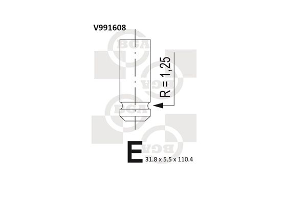 BGA Exhaust Valve V991608 - image 2