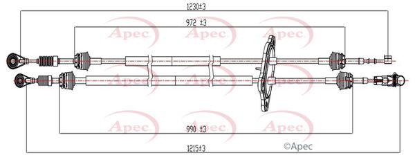 Apec Gear Change Cable CAB7030 - image 2
