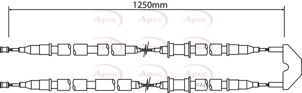 Apec Handbrake Cable CAB1454 - image 2