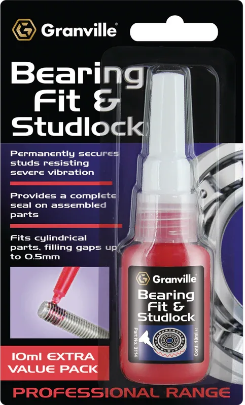 Granville Adhesives & Sealants Bearing Fit Studlock 10Ml 3114A - image 2