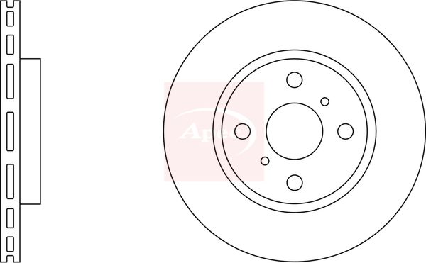 Apec Brake Disc DSK2048 - image 2
