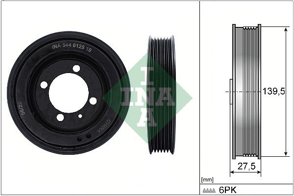INA Crankshaft Pulley (tvd) 544012510 - image 2