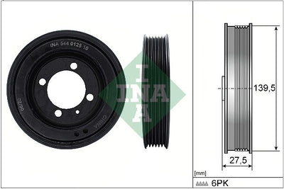 INA Crankshaft Pulley (tvd) 544012510