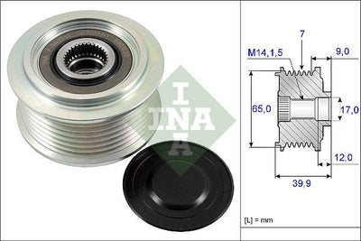 INA Overrunning Alternator Pulley 535022910