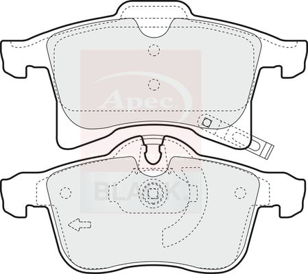 Apec Brake Pads Set PAD1348B - image 2