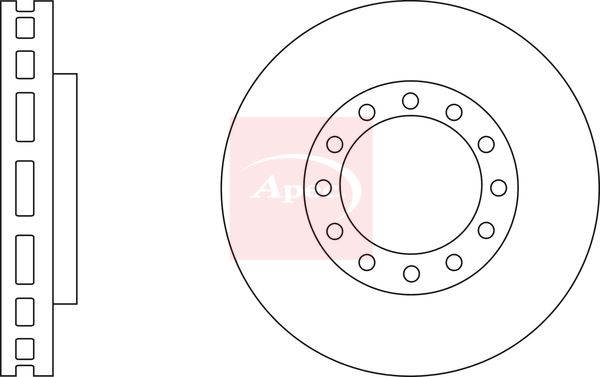 Apec Brake Disc DSK2940 - image 2