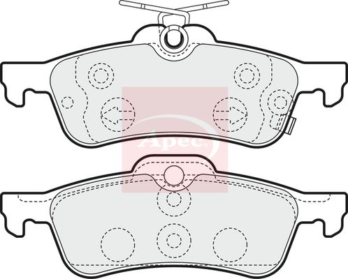 Apec Brake Pads Set PAD1552 - image 2