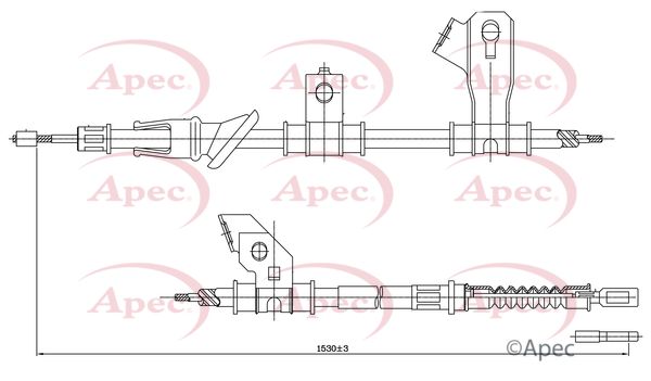 Apec Handbrake Cable CAB1302 - image 2