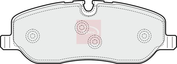 Apec Brake Pads Set PAD1468 - image 2