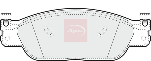 Apec Brake Pads Set PAD1132 - image 2