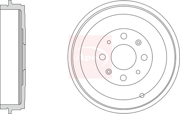 Apec Brake Drum DRM9941 - image 2