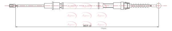 Apec Handbrake Cable CAB1603 - image 2