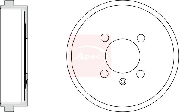 Apec Brake Drum DRM9932 - image 2