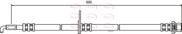 Apec Brake Hose HOS3528 - image 2