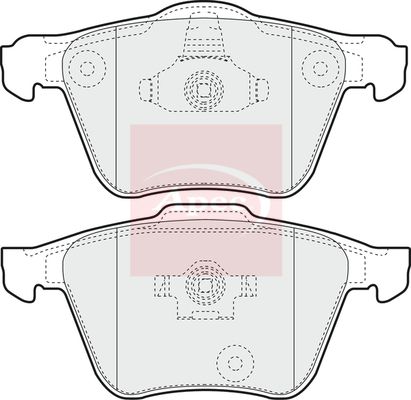 Apec Brake Pads Set PAD1335 - image 2