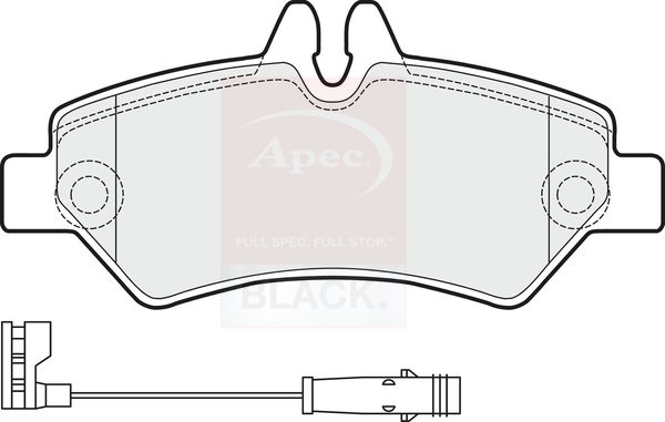 Apec Brake Pads Set PAD1516B - image 2