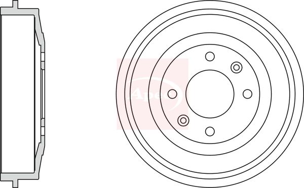 Apec Brake Drum DRM9504 - image 2