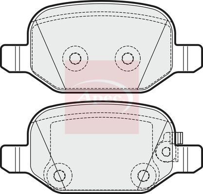 Apec Brake Pads Set PAD1923 - image 2