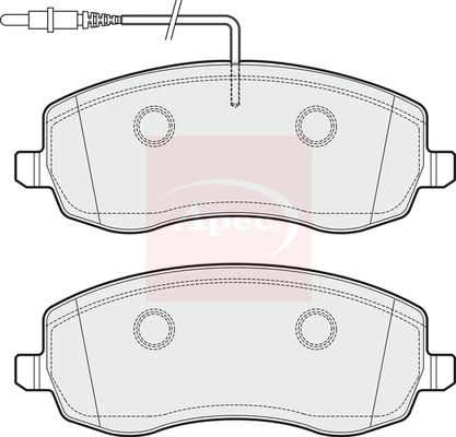 Apec Brake Pads Set PAD1717 - image 2