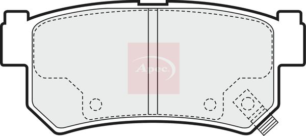 Apec Brake Pads Set PAD1462 - image 2