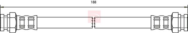 Apec Brake Hose HOS3698 - image 2