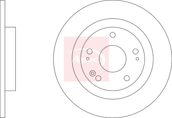 Apec Brake Disc DSK3427 - image 2