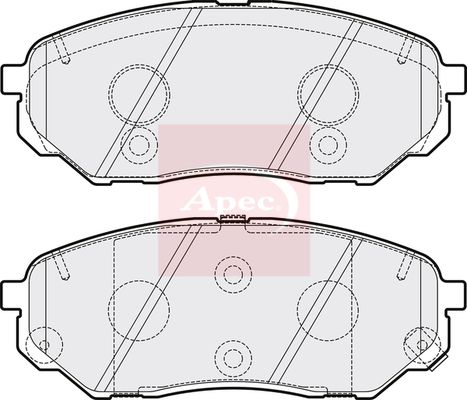 Apec Brake Pads Set PAD2080 - image 2