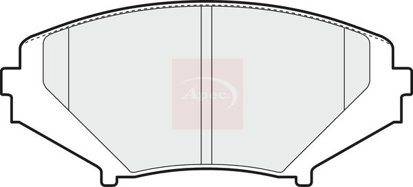 Apec Brake Pads Set PAD1372 - image 2