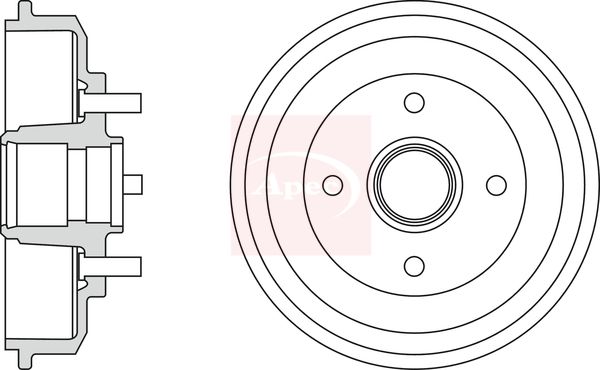 Apec Brake Drum DRM9906 - image 2