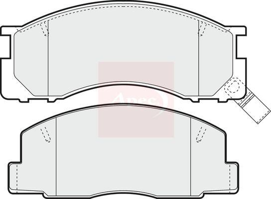 Apec Brake Pads Set PAD744 - image 2