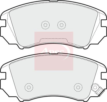 Apec Brake Pads Set PAD1553 - image 2