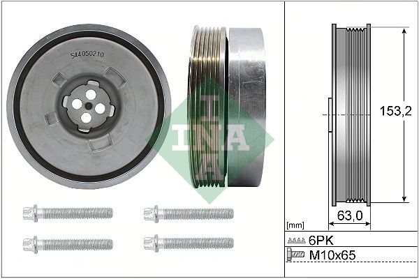 INA Crankshaft Belt Pulley Set 544050220 - image 2