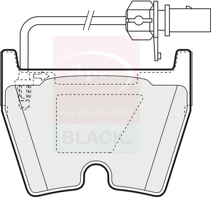 Apec Brake Pads Set PAD1378B - image 2