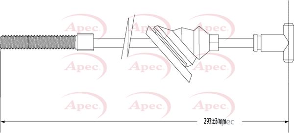 Apec Handbrake Cable CAB1326 - image 2