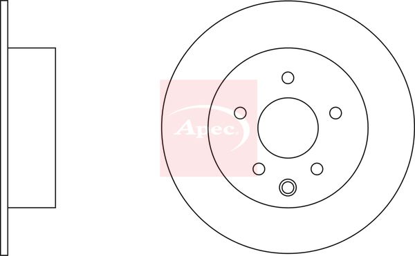 Apec Brake Disc DSK2555 - image 2