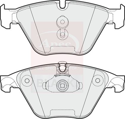 Apec Brake Pads Set PAD1774B - image 2