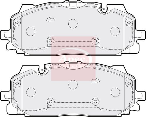 Apec Brake Pads Set PAD2162 - image 2