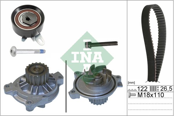 INA Timing Belt Kit & Water Pump 530017531 - image 2
