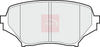 Apec Brake Pads Set PAD1486 thumbnail