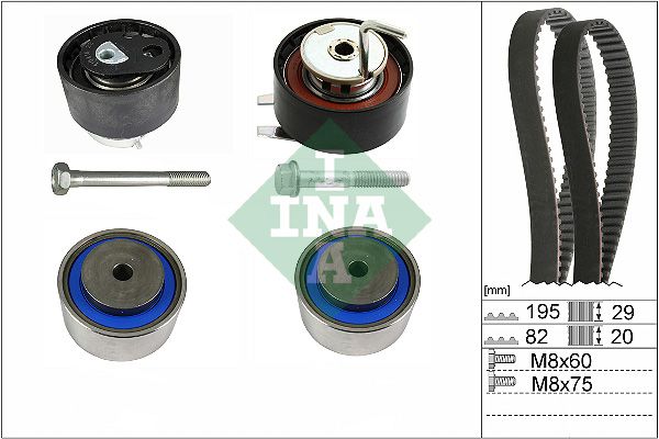 INA Timing Belt Kit 530076710 - image 2