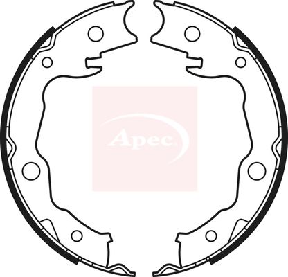 Apec Brake Shoes Set SHU756 - image 2
