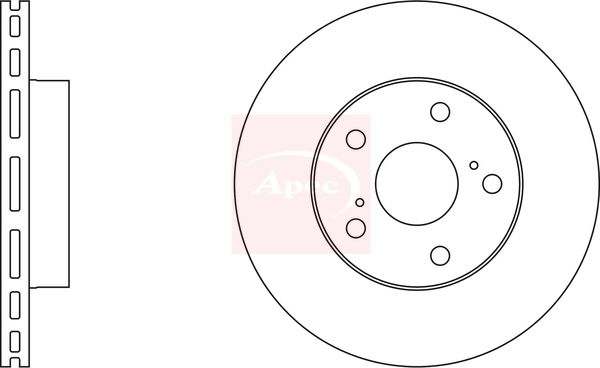 Apec Brake Disc DSK686 - image 2