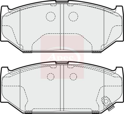 Apec Brake Pads Set PAD1892 - image 2